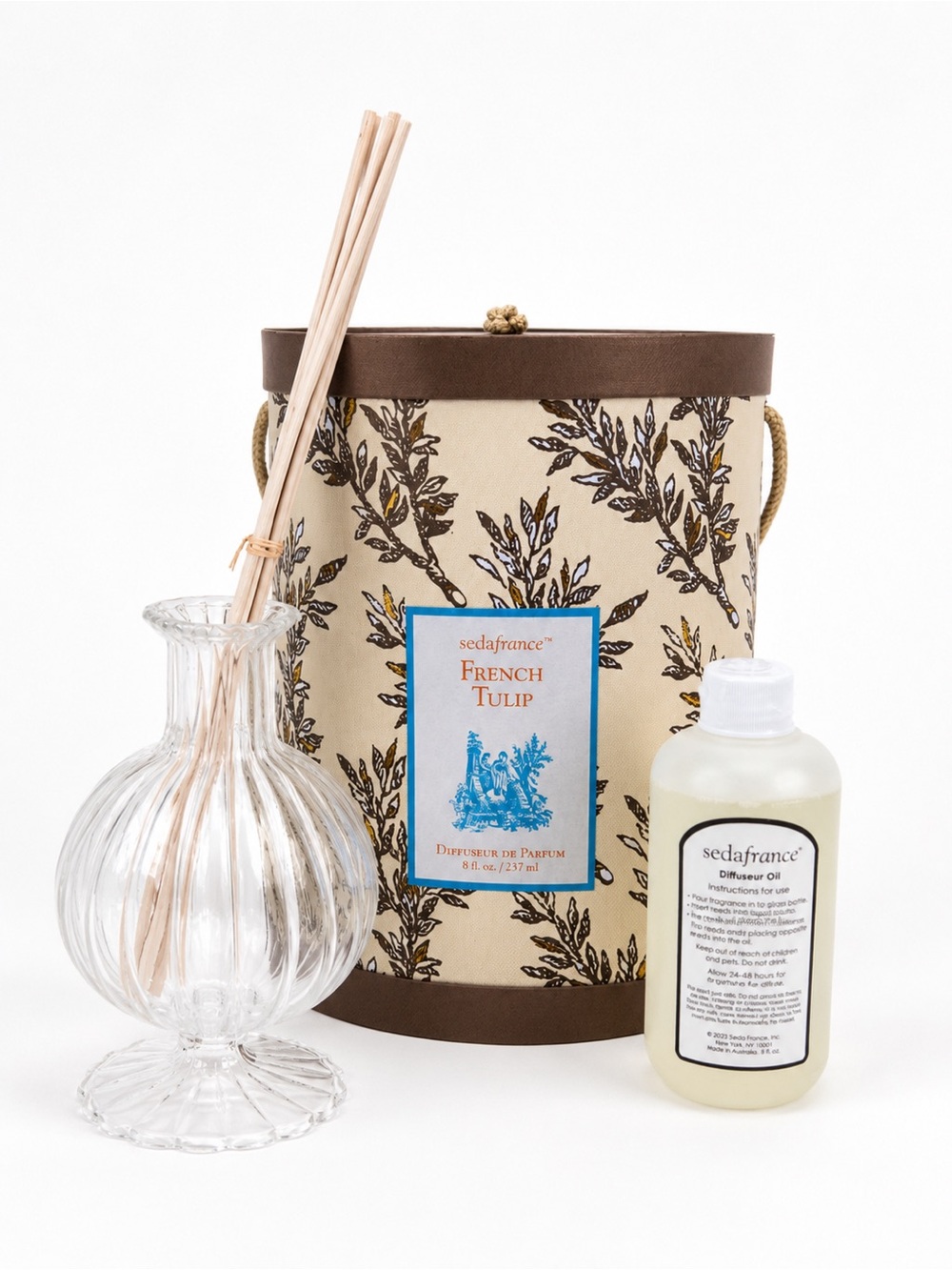 New Seda France French Tulip Reed Diffuser Set 8 oz – Luxury Home Fragrance